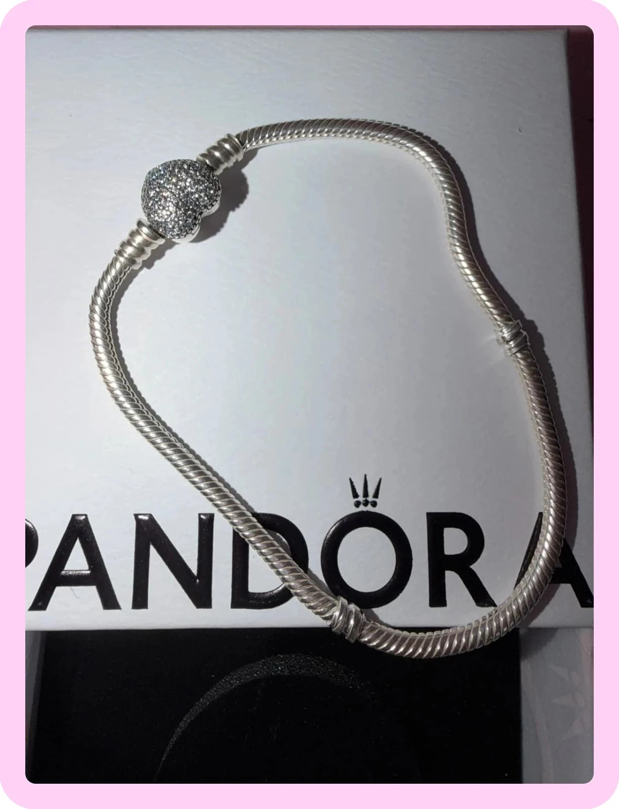 Pandora charms bracelet 21 cm never used with invoice – photo 4